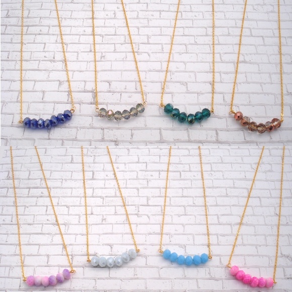 Sparkle Beaded Gold Necklace - Picture 4 of 8